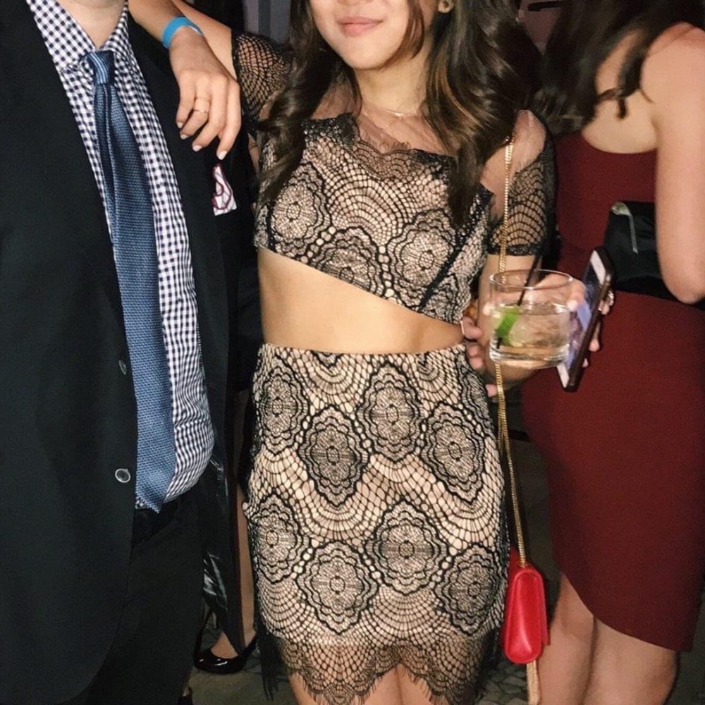 Tobi crop top and skirt set - lace !!